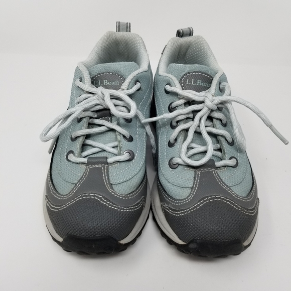 LL Bean Women's Size 6 Sneaker Trail Hiking Athletic Low Top Lace Up Blue Gray - Picture 3 of 12